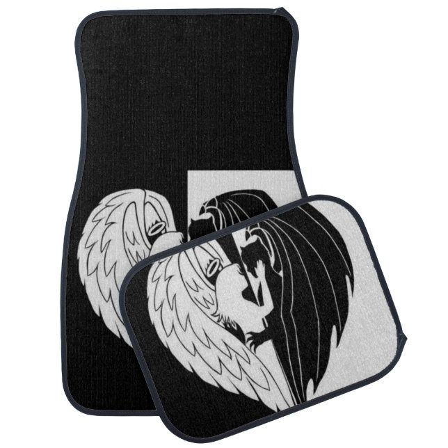 Angel and devil car floor mat (Set)