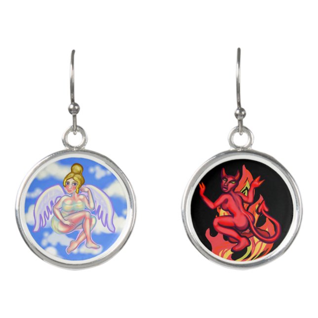 Angel And Devil Earrings (Front)