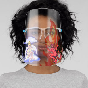 Angel And Devil Face Shield