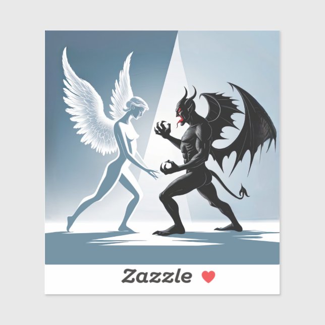 Angel and Devil Sticker (Sheet)