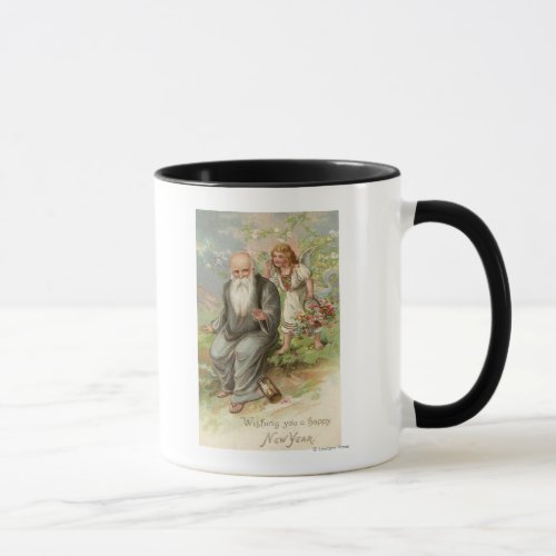 Angel and Father Time  1 Mug