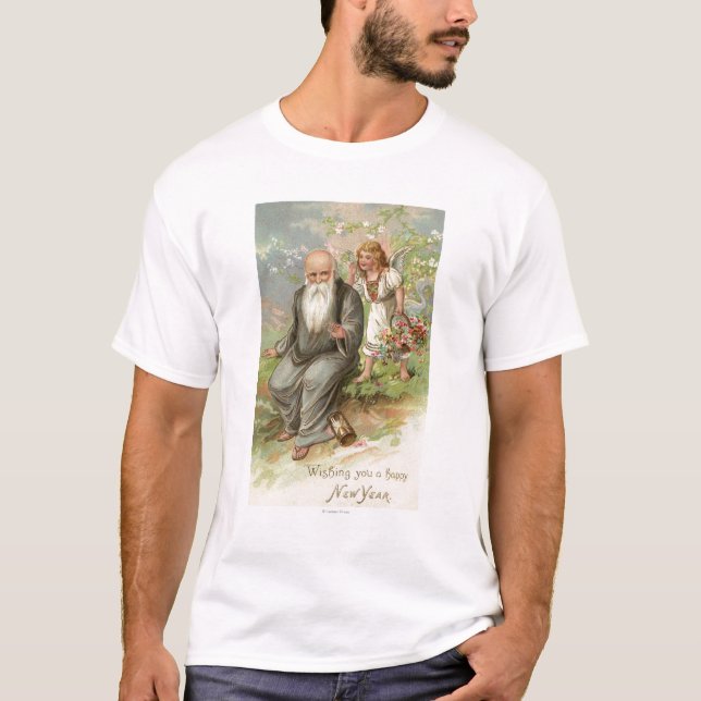 Angel and Father Time # 1 T-Shirt (Front)