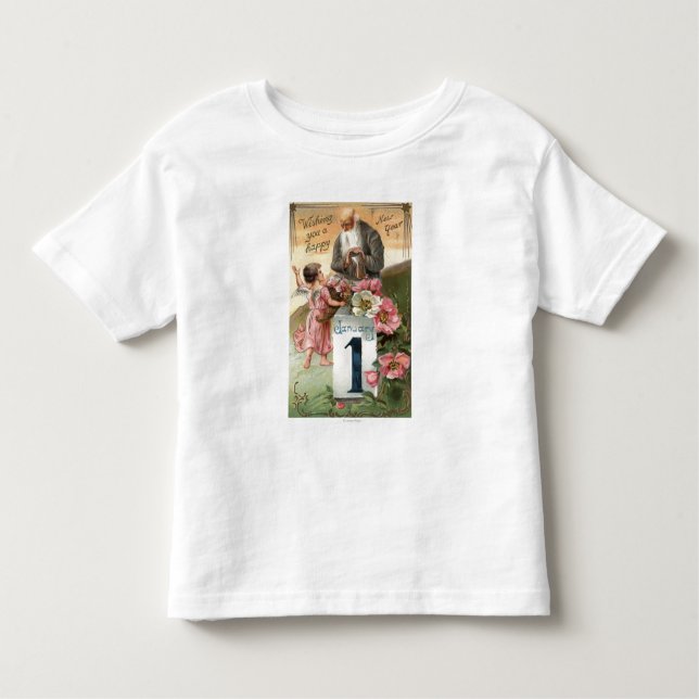 Angel and Father Time # 2 Toddler T-shirt (Front)