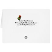 Angel And Flowers Inspirational Card (Back Horizontal)