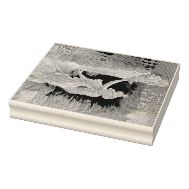 Angel and Goddess Valentine  Rubber Stamp (Stamp)