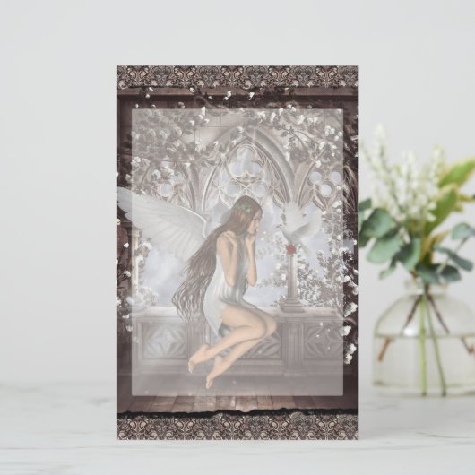 Angel and Her Dove (Standing Front)