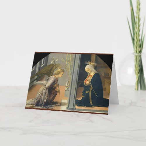 Angel and Mary Christmas card