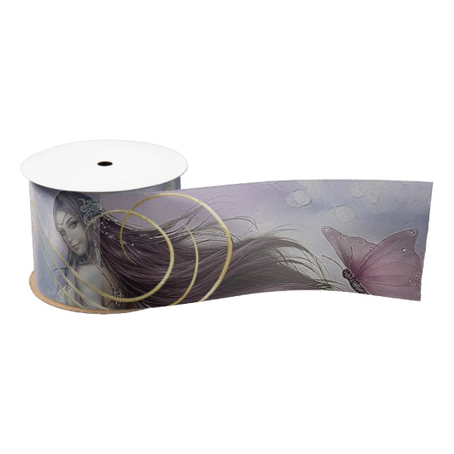 Angel and Mauve Fairy Satin Ribbon (Spool)