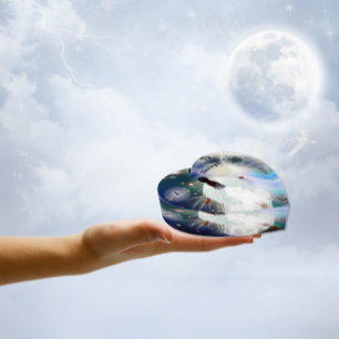 Angel and Stars 3 Paperweight