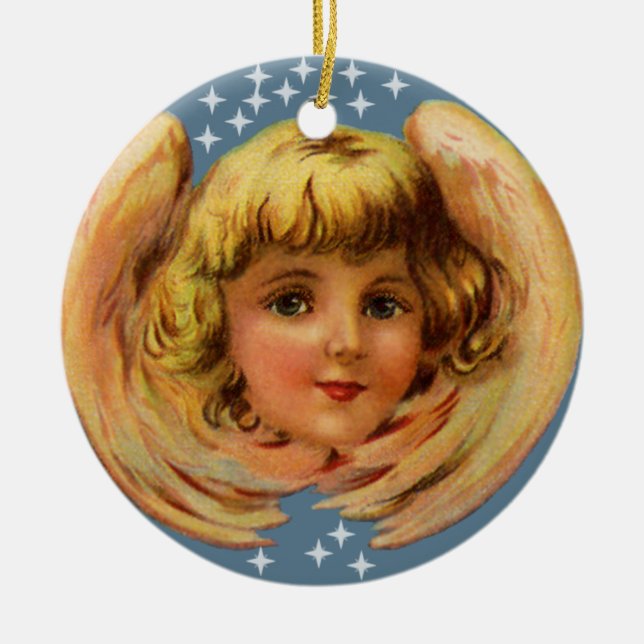 Angel And Stars Ornament (Front)