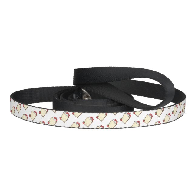 ANGEL Angelfood Food Cake Slice Strawberry Dessert Pet Leash (Handle)