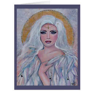 Angel art  by Renee Lavoie  Thank You Card