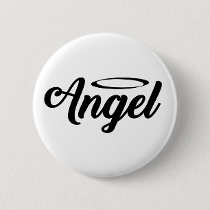 Angel Art Cool Text Graphic Word Text Art Cute Ang Button