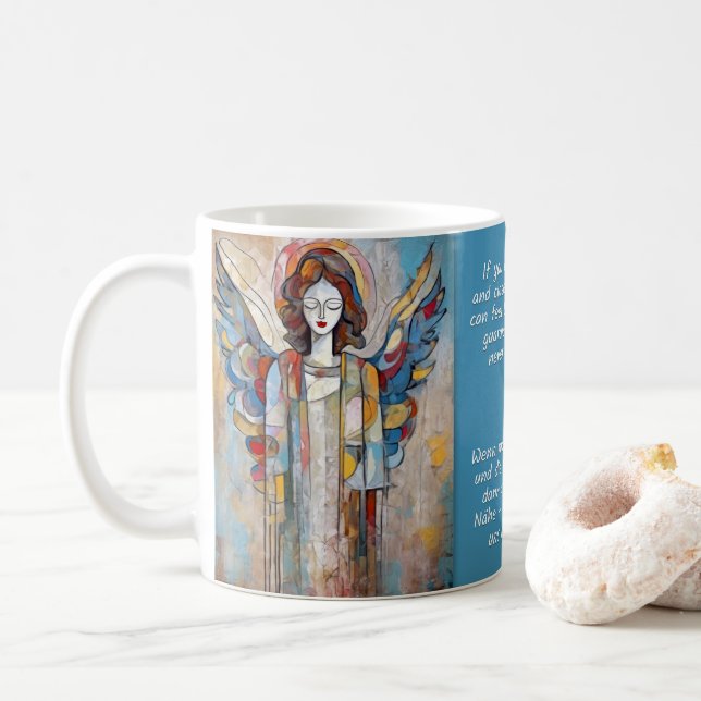 Angel Art & Sayings No. 4 of 12 different Mugs (With Donut)