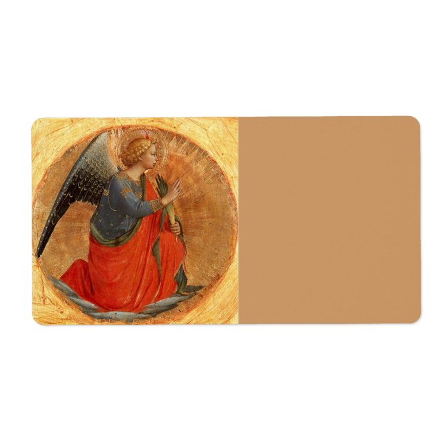 Angel at Annunciation Label (Front)
