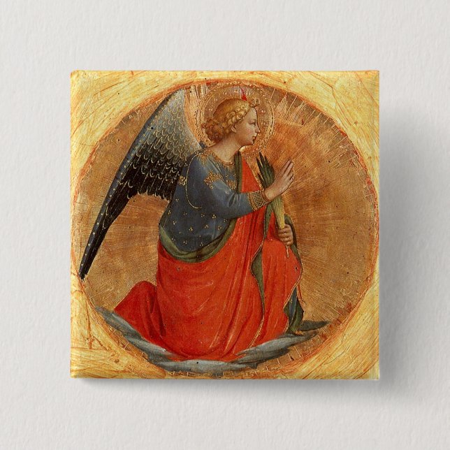 Angel at Annunciation Pinback Button (Front)