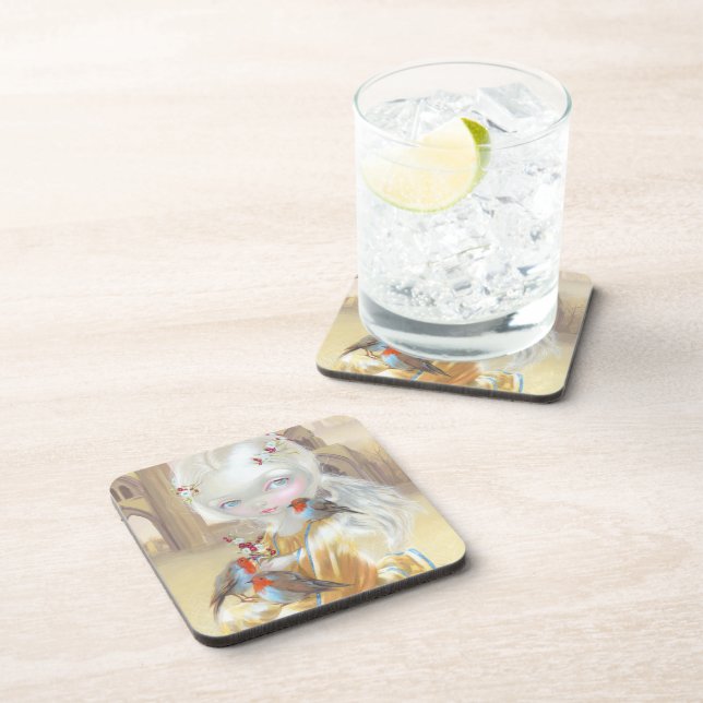 "Angel at Glastonbury Abbey" Coasters (Right Side)