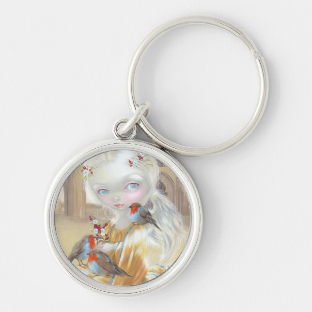 "Angel at Glastonbury Abbey" Keychain (Front)