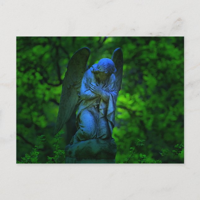 angel at Old Lynchburg Virginia Cemetery Postcard (Front)