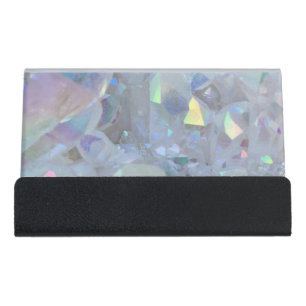Angel Aura Quartz Crystal Business Card Holder