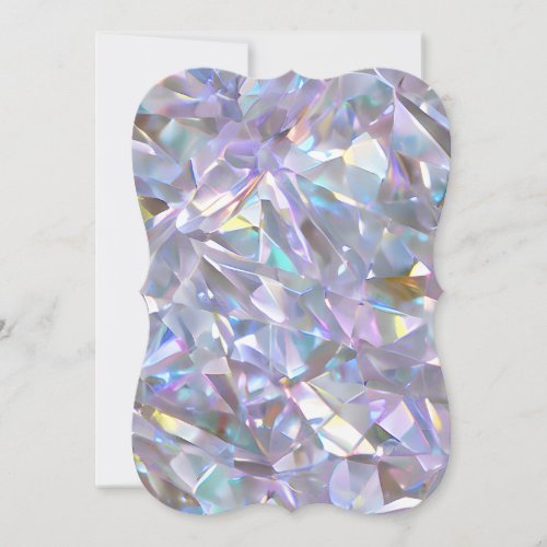 Angel Aura Quartz Crystal Diamond Gemstone Planner Note Card