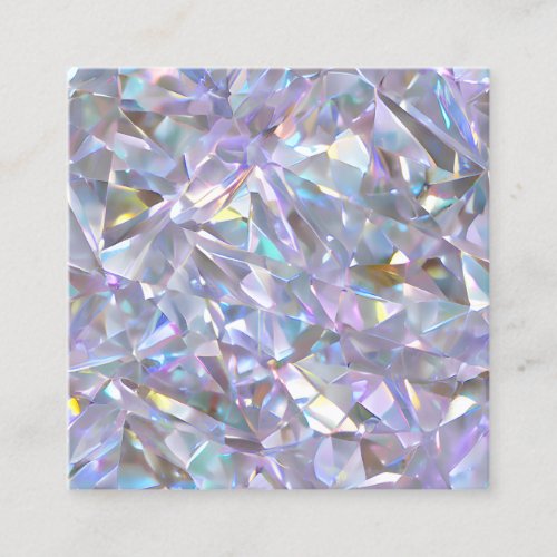 Angel Aura Quartz Crystal Diamond Gemstone Planner Square Business Card