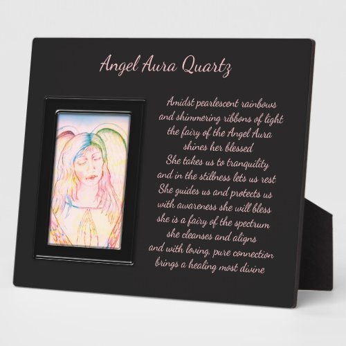 Angel Aura Quartz Fairy Plaque