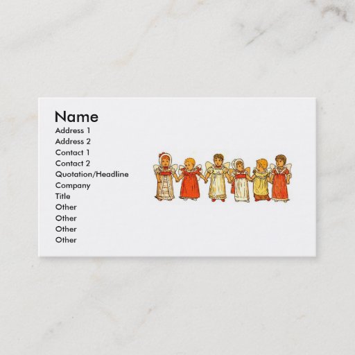 Customizable Angel Babies Business Card