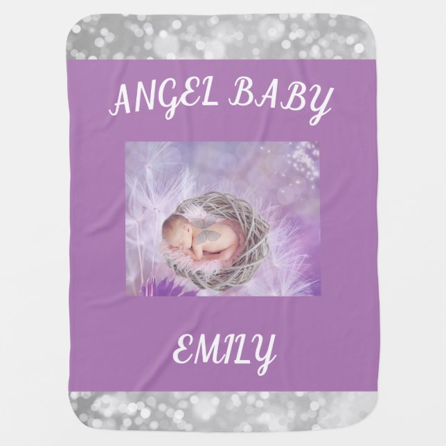 "Angel Baby" Beautiful Baby Blanket (Front)