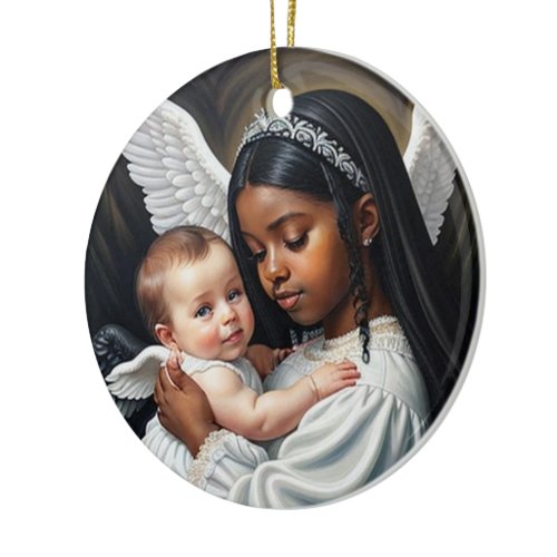 Angel Baby Ceramic Ornament