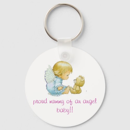 angel baby keychain