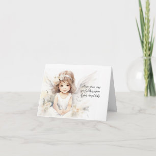Angel Baby Loss of Child Sympathy Folded Note Card