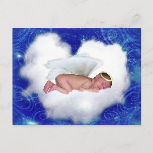 Angel Baby, Sleeping on a Cloud Postcard (Front)