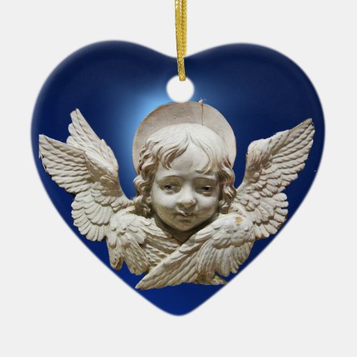 ANGEL  Babys First Christmas Photo Template Ceramic Ornament