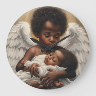 Angel babys large clock