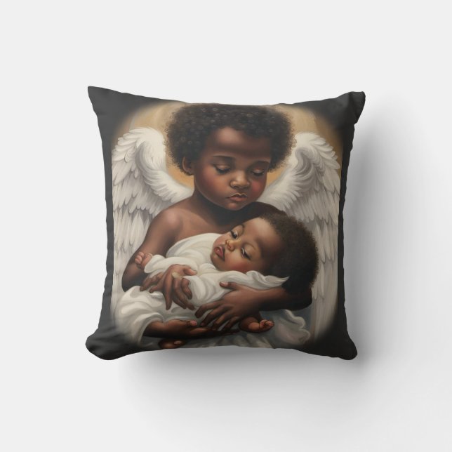 Angel babys throw pillow (Front)