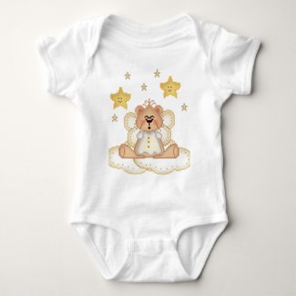 Angel Bear Baby Bodysuit