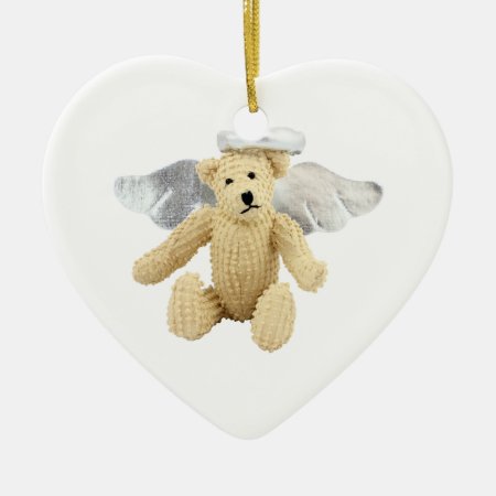 Angel Bear Ceramic  Ornament