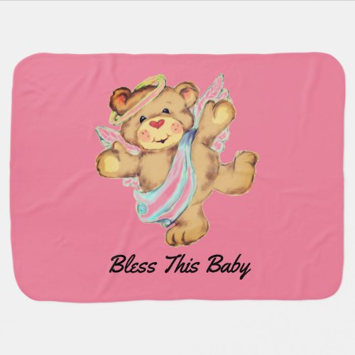 Angel Bear Swaddle Blanket