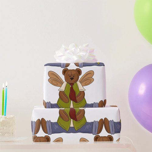 Angel Bear Wrapping Paper