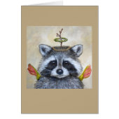 Angel Benny the raccoon card (Front)