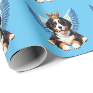 Angel Bernese Mountain Dog Lovers Berner Puppy Wrapping Paper