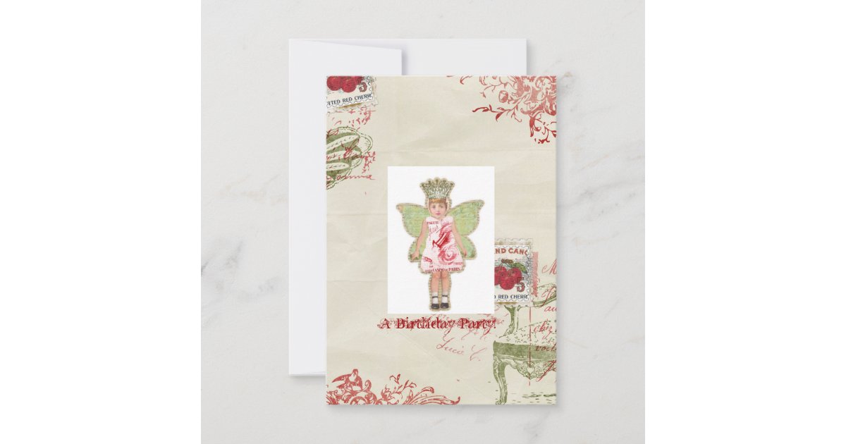 Angel Birthday invitation | Zazzle