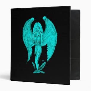 Angel , Black and Green design Binder