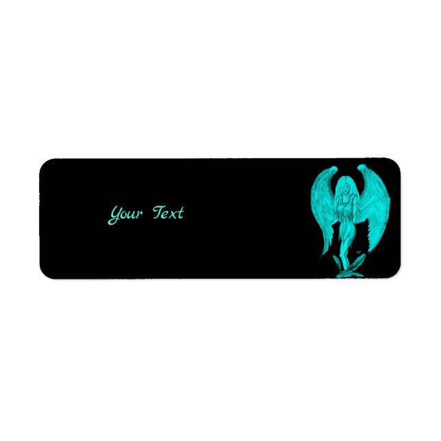 Angel , Black and Green design Label (Front)