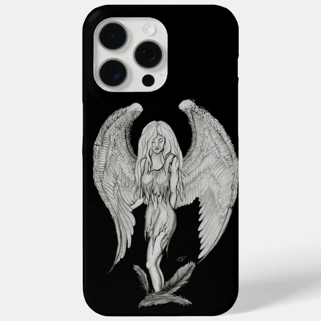 Angel - Black and White Design Case-Mate iPhone Case (Back)