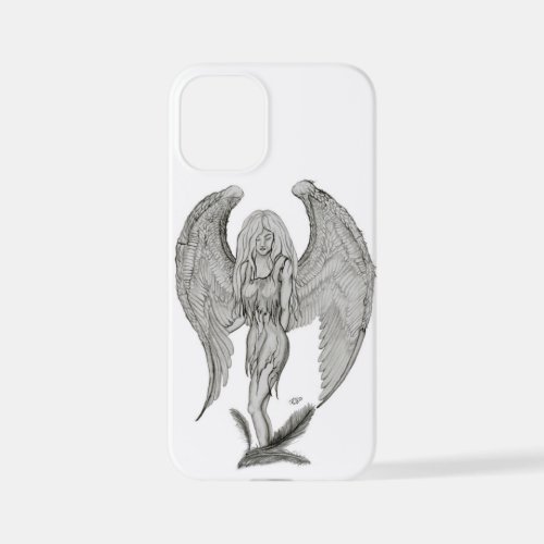 Angel _ Black and White Design iPhone 12 Mini Case