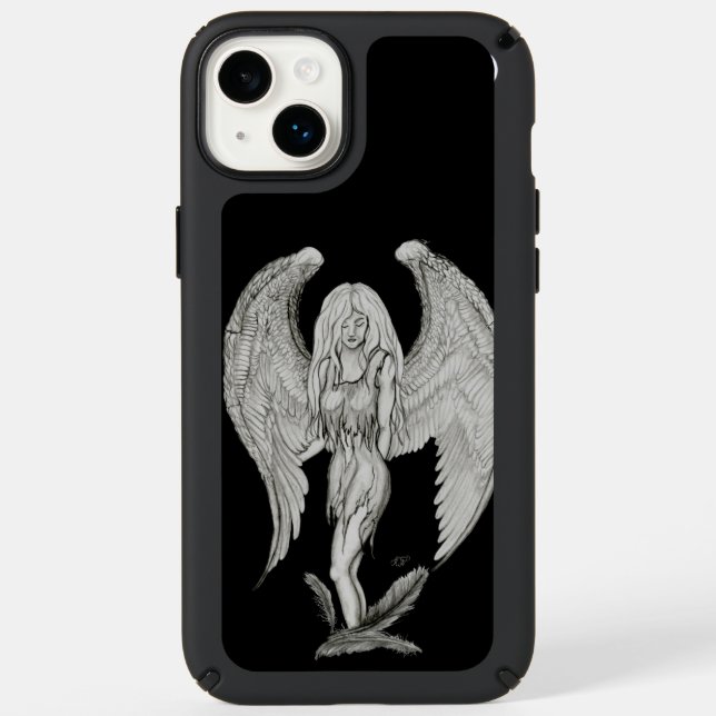 Angel - Black and White Design Speck iPhone Case (Front)