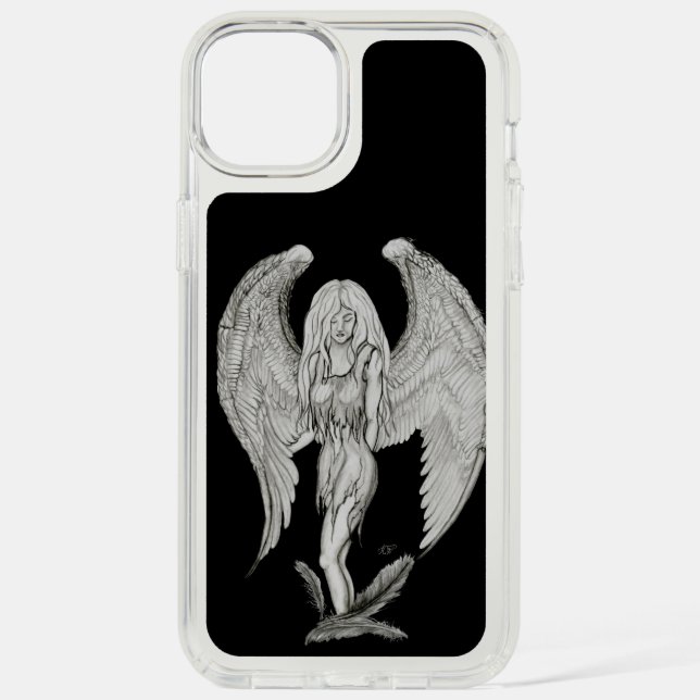 Angel - Black and White Design Speck iPhone Case (Front)