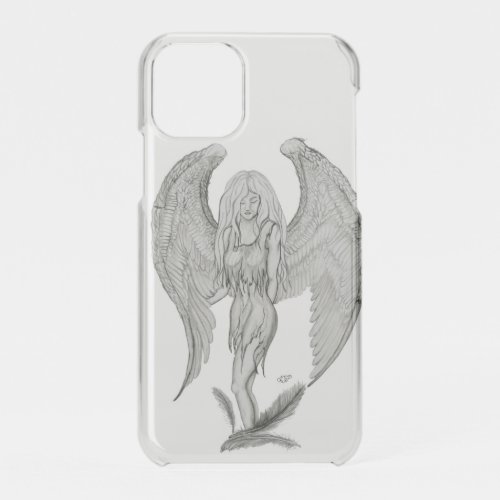 Angel _ Black and White Design iPhone 11 Pro Case